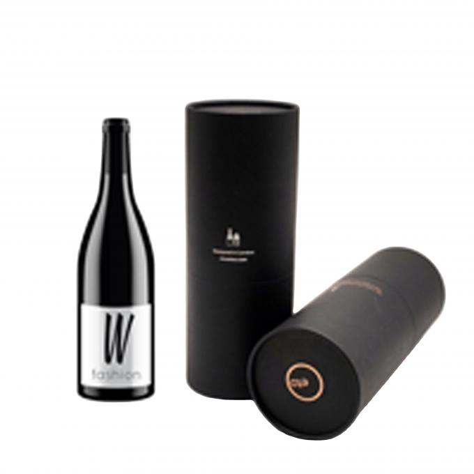 Round Cardboard Wine Tube matte varnishing laminating EVA Dimasukkan 2