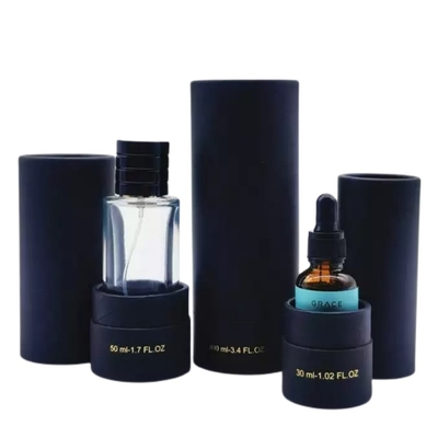 30ml 50ml 100ml Hitam Kraft Kertas Karton Tabung Botol Parfum Dengan Sisipan EVA