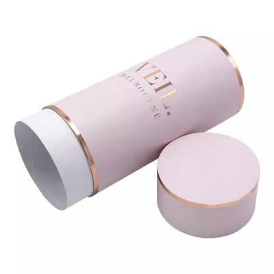 Custom Printed Logo Round Cylinder Container Eco Friendly Apparel Veil Paper Tubes Packaging