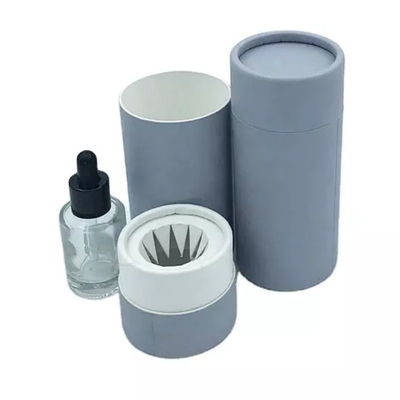 Botol Kosmetik Tabung Karton Kotak Kemasan Silinder Parfum Dengan Sisipan Kertas