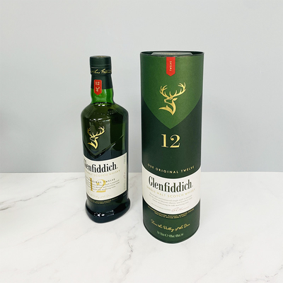 Kotak Hadiah Botol Anggur Natal UVprinted Eco Friendly matte varnishing