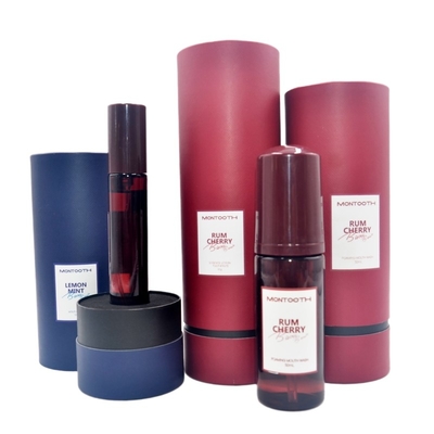 Mencetak Kotak Tabung Bulat Parfum, Tabung Kertas Silinder Daur Ulang Untuk Kosmetik