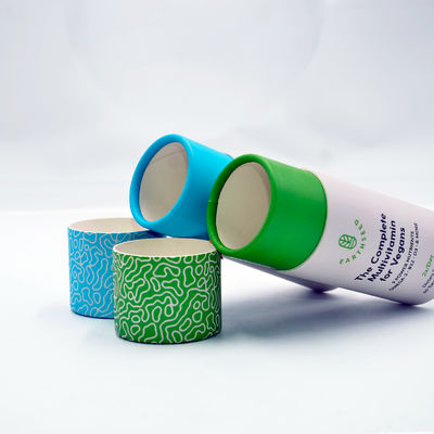 Kotak Tabung Karton Food Grade Ramah Lingkungan Untuk Kemasan Kapsul Suplemen