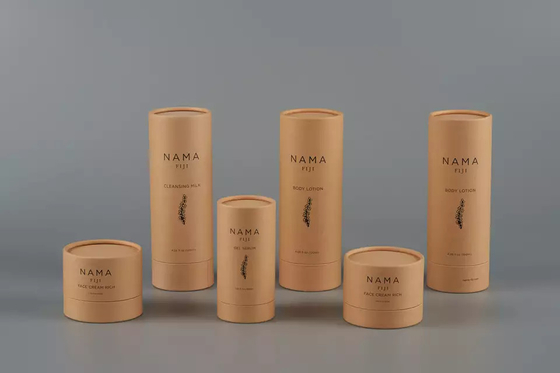 Kemasan Tabung Body Lotion 120ml, Wadah Bulat Kertas Daur Ulang Untuk Perawatan Kulit