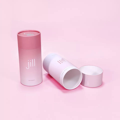 Kotak Kertas Silinder Kemasan Lipstik, Wadah Kosmetik Ramah Lingkungan CMYK