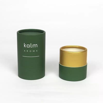 Kemasan Tabung Kertas Kosmetik Biodegradable Logo Kustom Botol Minyak Esensial Paket Tabung Kertas