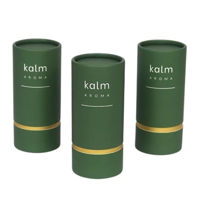 Kemasan Tabung Kertas Kosmetik Biodegradable Logo Kustom Botol Minyak Esensial Paket Tabung Kertas