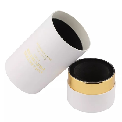 Kemasan Tabung Parfum Karton Putih Kotak Tabung Top Datar untuk Kosmetik