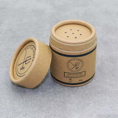 Food Grade Cardboard Spice Bumbu Kontainer Ayakan Bubuk Kemasan Tabung Kertas