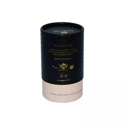 Kemasan Tabung Silinder Food Grade Ramah Lingkungan Teh Kopi Canister Kemasan Tabung Kertas dengan Aluminium Foil