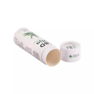 10ml CBD Minyak Esensial Kemasan Tabung Kertas Bulat Kemasan Tabung Silinder Kosmetik