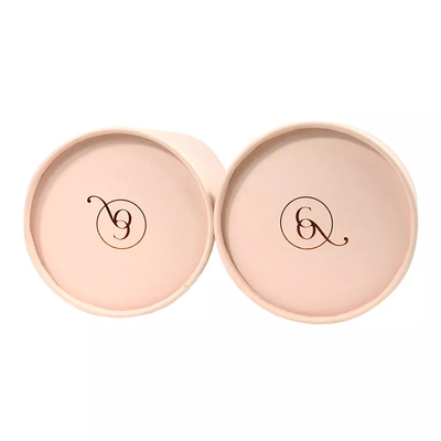 Eco Friendly Large Round Cardboard Pink Paper Tube Containers Tube Packaging untuk Kosmetik