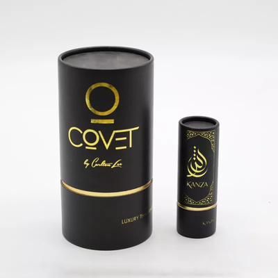Custom Gold Stamping Logo Kemasan Tabung Kertas Kosmetik Untuk Lilin Parfum