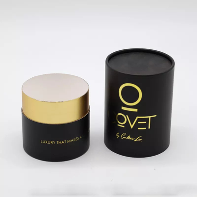 Custom Gold Stamping Logo Kemasan Tabung Kertas Kosmetik Untuk Lilin Parfum