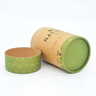 Dicetak Food Kraft Paper Tube Round Cylinder Tea Cookies Candy Packaging