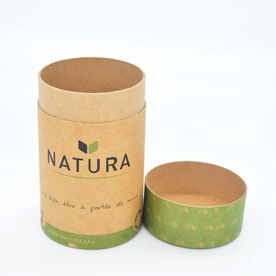 Dicetak Food Kraft Paper Tube Round Cylinder Tea Cookies Candy Packaging