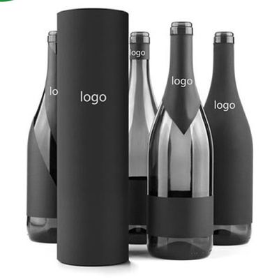 CMYK Karton Anggur Tabung Lapisan Aluminium Foil Bantal Beludru Dimasukkan