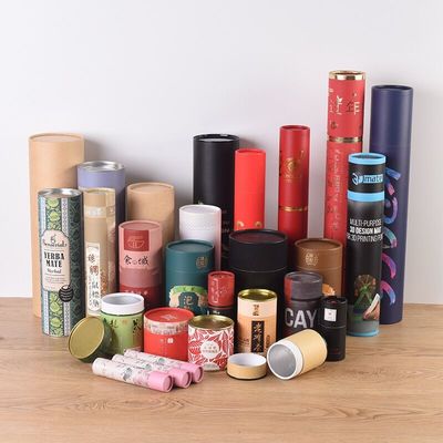 Kemasan Makanan Tabung Kertas Satin, Tabung Karton Food Grade ODM