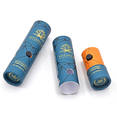 Kemasan Tabung Karton Kartrid Vape Kustom Dengan Kunci Anak