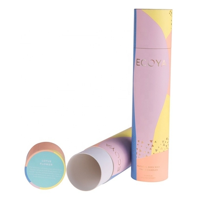 ODM Biodegradable Cardboard Tubes Satin Dimasukkan Push Up Warna CMYK
