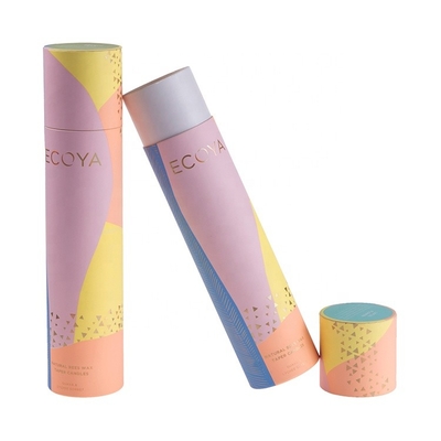 ODM Biodegradable Cardboard Tubes Satin Dimasukkan Push Up Warna CMYK