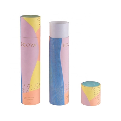 ODM Biodegradable Cardboard Tubes Satin Dimasukkan Push Up Warna CMYK