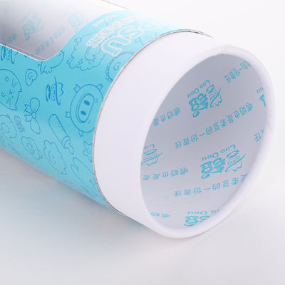 Kemasan Tabung Kertas 100ml Dengan Jendela, Kotak Kertas Jendela PVC Timbul