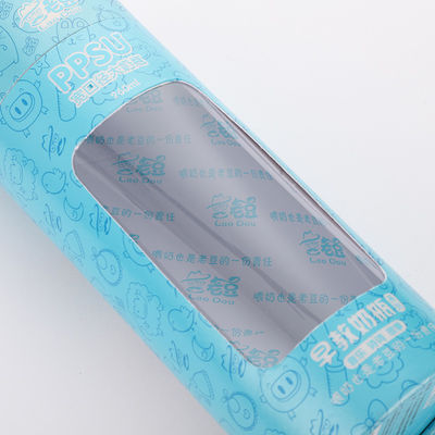 Kemasan Tabung Kertas 100ml Dengan Jendela, Kotak Kertas Jendela PVC Timbul