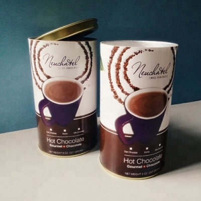 Kaleng Komposit Kertas Kedap Udara, Wadah Silinder Karton 63mm