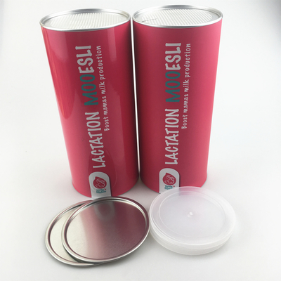Kaleng Komposit Kertas 46mm, Wadah Silinder Kertas Antimoisture