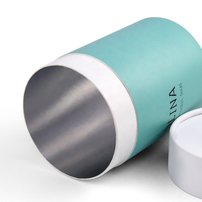 Kaleng Komposit Kertas Daur Ulang 150mm Tinggi Stamping UV Coating