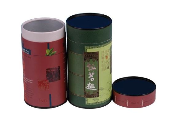 Varnishing Paper Composite Cans Bahan 120gsm, Kemasan Tabung Karton