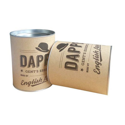 Kaleng Komposit Kertas A4, 300DPI Karton Canister Packaging UV Coating