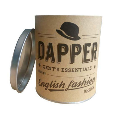 Kaleng Komposit Kertas A4, 300DPI Karton Canister Packaging UV Coating